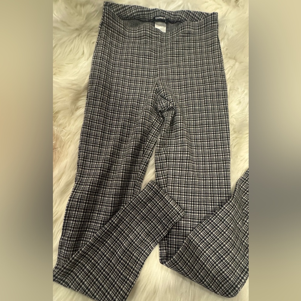 Express Monochrome B&W Checkered Pants Sz: S